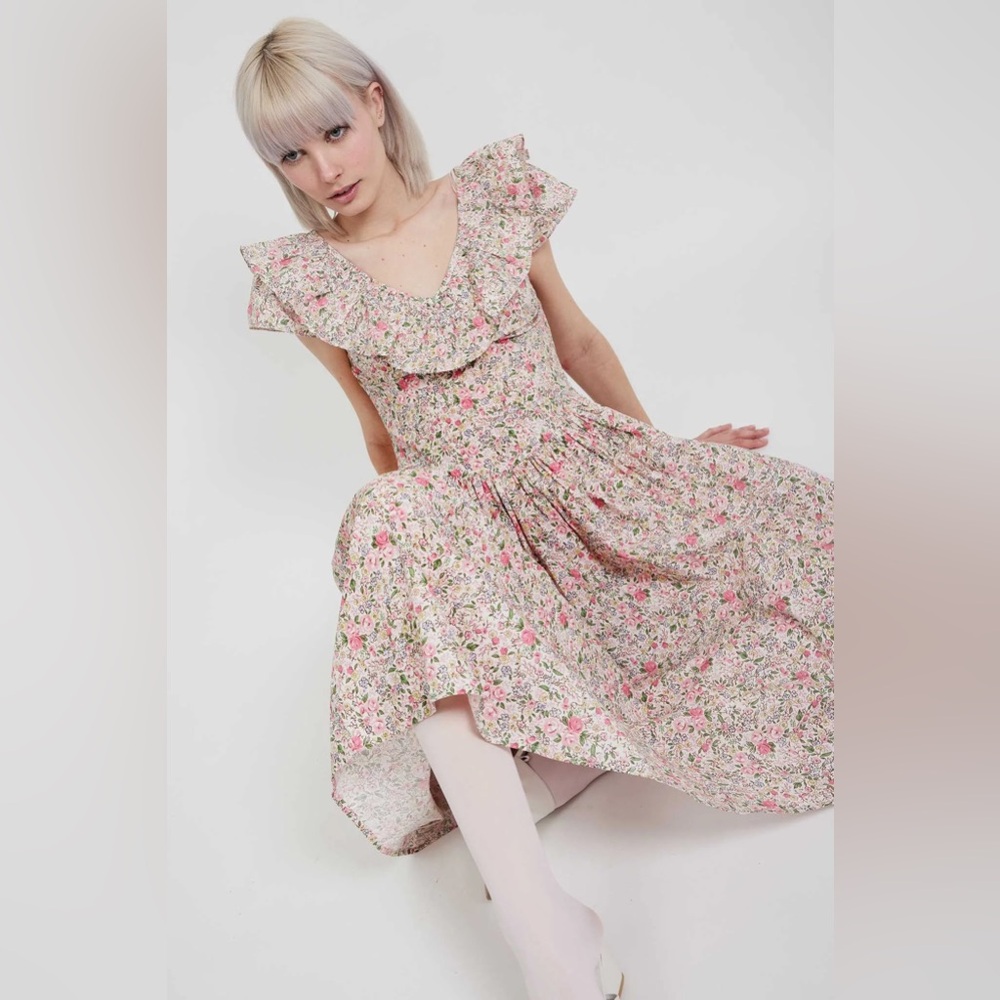 NWT Laura Ashley x BATSHEVA Ileang Dress in Rowena